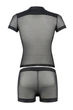 Прозрачный комплект футболка и шортики Passion 052 SET MICHAEL Черный 2XL/3XL - изображение 4