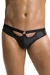 Сексуальные трусы с вырезами Passion 041 SLIP OPEN JOE Черные 2XL/3XL - изображение 1