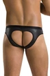 Сексуальные трусы с вырезами Passion 041 SLIP OPEN JOE Черные 2XL/3XL - изображение 2