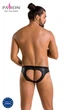Сексуальные трусы с вырезами Passion 041 SLIP OPEN JOE Черные 2XL/3XL - изображение 6