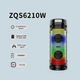 Портативна акустична система з караоке мікрофоном Winso ZQS6210W-6,5"x2 Bluetooth колонка з RGB підсвічуванням 30W + Пульт - зображення 4