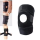 Наколінник спортивний бандаж колінного суглоба HSM Knee Support KS733 компресійний фіксатор коліна Чорний - зображення 2