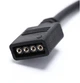 Кабель Спліттер 12V 4PIN RGB LED Strip Connector 1 -> 4 подовжувач перехідник 30см (788225944) Чорний - зображення 2