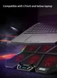Подставка для ноутбука с охлаждением VHG K40 с RGB-подсветкой Laptop Cooling Pad Grey - изображение 5
