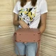 Сумка жіноча через плече екошкіра каркасна рожева - зображення 6