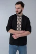 Чоловіча чорна вишиванка з льону 3XL | 56 UKR-1302 UkrGlamour - изображение 7