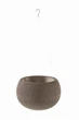 Горшок для растений Keter Cozies М с цепочкой Коричневый (7290106932470) - изображение 2