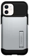 Чохол протиударний із підставкою Spigen Slim Armor ACS01548 для Iphone 12 Mini (5.4") Satin Silver - зображення 1