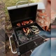 Вугільний гриль-барбекю з термометром GRILL BLACK - зображення 10