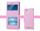 Чехол Window для Xiaomi Redmi 3s / Redmi 3 pro книжка с окошком Pink - изображение 3