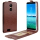 Чехол IETP для Oukitel C8 Флип вертикальный кожа PU коричневый - изображение 1