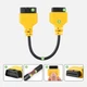 Кабель удлинитель OBD2 AUTOOL 30см для подключения адаптеров LAUNCH, GOLO, EasyDiag, ELM327 - изображение 3