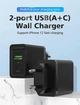 Сетевое зарядное устройство Vention USB Type C + QC4.0 (18-20W) Black (FBBB0-EU) - изображение 2