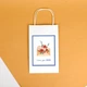 Пакет подарочный eko-kraft 150*90*240 мм - 10 шт/уп Маленький Пакетик для праздничного сувенира маме с надписью "I love my MOM" с ручками - изображение 4