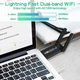 Адаптер WiFi USB3.0 1300 Mbps 2.4G+5G 802.11ac Mu-MIMO RTL8812BU Bluetooth 4.2 2х3 дБ Intel certification Plug and Play - зображення 2