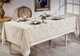 Скатертина Set Maison D'or 160x320+150x310+8pcs+8psc Marinella T.Cloth Beige - зображення 2