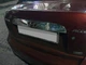 Hyundai Accent 2006-2010, накладка на номер (нержавеющая сталь) Carmos - изображение 1