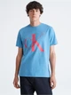 Футболка хлопковая длинная мужская Calvin Klein 978924671 S Синяя (1159776733) - изображение 1