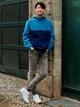 Толстовка на флисе мужская Uniqlo 517608932 M Синяя (1159776491) - изображение 2