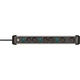 Подовжувач Brennenstuhl Premium-Alu-Line Technics 6 розеток 3 вимикачі 3 м (1391030601) - зображення 2
