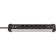 Подовжувач Brennenstuhl Premium Alu-Line 6 розеток USB зарядка 3 м (1391030610) - зображення 1