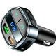 Автомобильный блютуз адаптор FM-трансмиттер HOCO E70 Модулятор Bluetooth MP3 с функцией быстрой зарядки + слот micro-SD PD30W+QC3.0 Громкая связь Черный - изображение 3