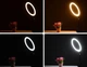 Кольцевая светодиодная Led лампа 33 см с держателем телефона для селфи, макияжа, блогеров от USB - изображение 4