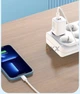 Мережевий зарядний пристрій для телефона Type-C to Lightning XO QC3.0, QC4+, PD 30W Max Білий (L96) - зображення 5