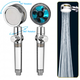 Турбо лейка c вентилятором и фильтром вращение 360° TURBOCHARGED SHOWER HEAD СИНЯЯ - изображение 5