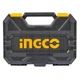 Набор головок торцевых с трещоткой 1/4" 45 предметов INGCO INDUSTRIAL - изображение 2