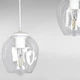 Люстра подвесная Лофт Light House LS-17191F-3 WH+CL (500) белая, плафон прозрачный - изображение 3