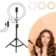 Кільцева лампа Ring Light 30 см зі штативом 2м світлодіодне LED кільце від USB набір для блогера 3 режими - зображення 2
