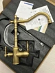 Смеситель для кухни с подключением к фильтру Luxor Galant Antique Retro Classico + отдельно питьевой канал на смесителе с фильтра, медный, бронзовый - изображение 10