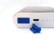 Заглушка USB від пилу v.2, силіконова 1 шт, Синя - зображення 1