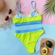 Купальник No Brand раздельный Daily трикотажный с топом и завышенной талией салатовый M - изображение 7