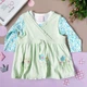 Костюм с сарафаном для девочки Hawk Kids J5000026 50 см Салатовый - изображение 1