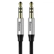 Кабель Baseus CAM30-CS1 аудио Jack 3.5mm Yiven Audio Cable M30 M/M 1.5m silver/black - изображение 1