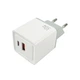 Зарядний пристрій МПЗ Fast Charge Mibrand MI-30 GaN 30W (1USB 1 type-c) White (MIWC/30UCW) - зображення 1