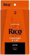 Лигатура + колпачок для альт саксофона D'Addario RICO LIGATURE & CAP FOR ALTO SAX Nickel-Plated - изображение 2