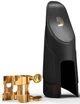 Лигатура типа Harrison + колпачок для альт саксофона D'Addario H-LIGATURE & CAP FOR ALTO SAXOPHONE Gold-Plated - изображение 1
