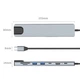 Разветвитель Type-C на USB 3.0, картридер SD TF, HDMI 4K, LAN, PD 87W адаптер для MacBook Apple USB-хаб (TypeC-HUB-8to1) - изображение 3