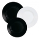 Сервиз столовый Luminarc Plumi Black&White V2484 18пр - изображение 1