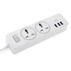 Мережевий фільтр (подовжувач) XO WL04 EU Extension Cord Socket 3роз. 3USB 10A 1.8M White - изображение 1