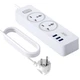 Мережевий фільтр (подовжувач) XO WL04 EU Extension Cord Socket 3роз. 3USB 10A 1.8M White - изображение 6