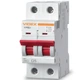 Автоматичний вимикач RS4 2п 25А С 4,5кА VIDEX RESIST (VF-RS4-AV2C25) - зображення 1