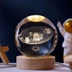 Декоративный 3D ночник Хрустальный Шар 8 см · Настольная лампа - светильник с 3D эффектом Галлактика - изображение 1