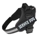 Шлея для собак посилена Pet Style "Service Dog" Чорна XS - зображення 1
