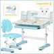 Комплект стіл + стілець + полиця Mealux BD-29 Panda XL Blue (BD-29 BL) Блакитний - зображення 2