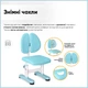 Комплект стіл + стілець + полиця Mealux BD-29 Panda XL Blue (BD-29 BL) Блакитний - зображення 4