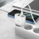 Сетевое зарядное устройство Hoco C95A Lineal PD 20W + QC 3.0 Charger Set Type C to Lightning Белый - изображение 2